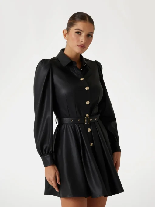 Damen Marciano by Guess Kurzes glockiges Hemdblusenkleid
