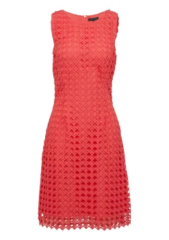 Damen Comma Kurzes Kleid aus Spitze mit blickdichtem Futter