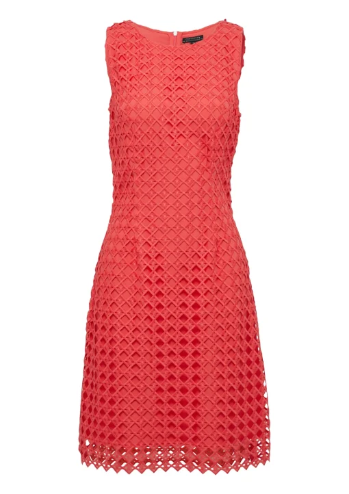 Damen Comma Kurzes Kleid aus Spitze mit blickdichtem Futter