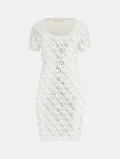 Damen GUESS Kurzes Kleid 4g-Logo strass