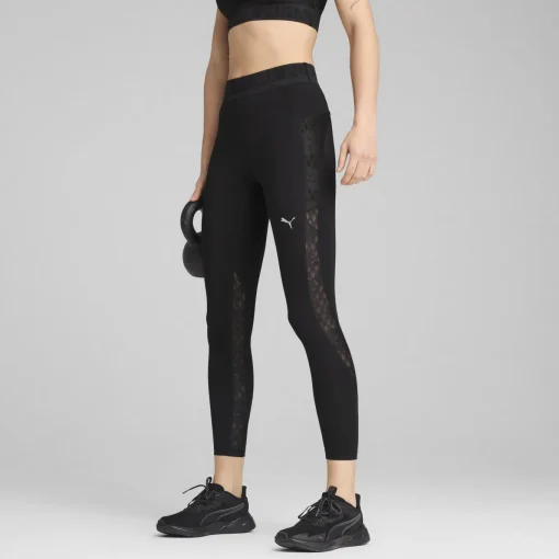 Damen Puma LACE Hochgeschnittene 7/8-Leggings