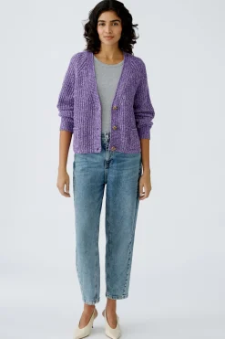 Damen Oui LAFONYA Strickjacke Baumwollmischung