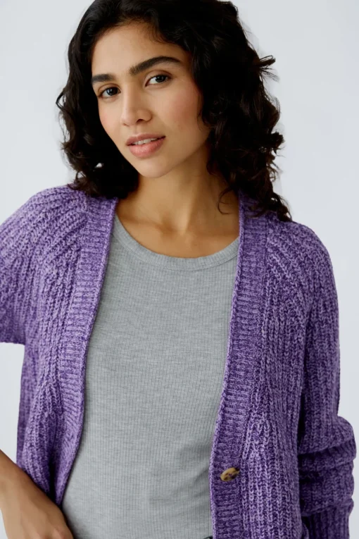 Damen Oui LAFONYA Strickjacke Baumwollmischung