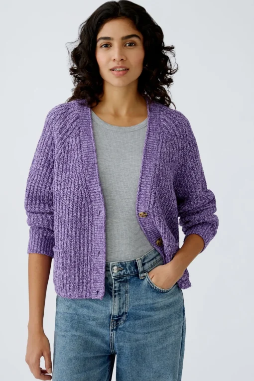 Damen Oui LAFONYA Strickjacke Baumwollmischung