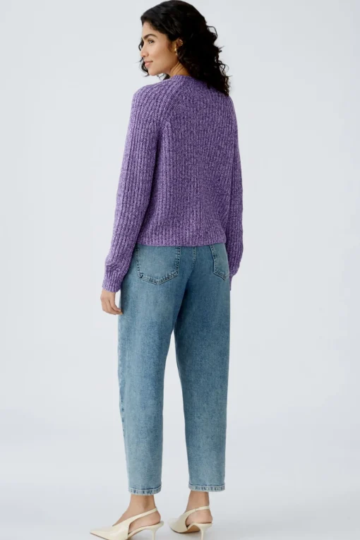 Damen Oui LAFONYA Strickjacke Baumwollmischung
