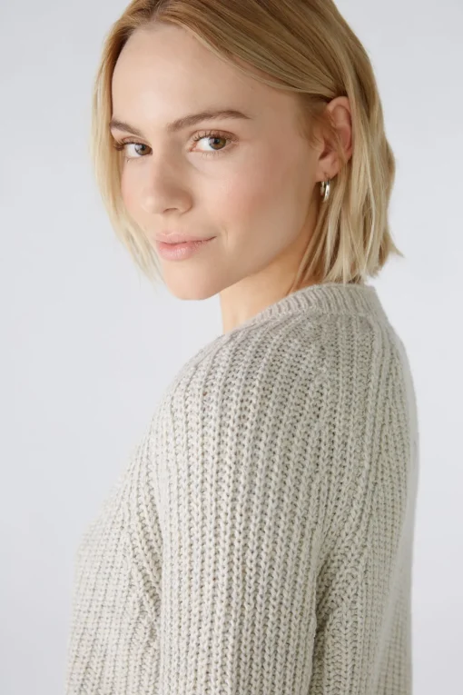 Damen Oui LAFONYA Strickjacke Baumwollmischung