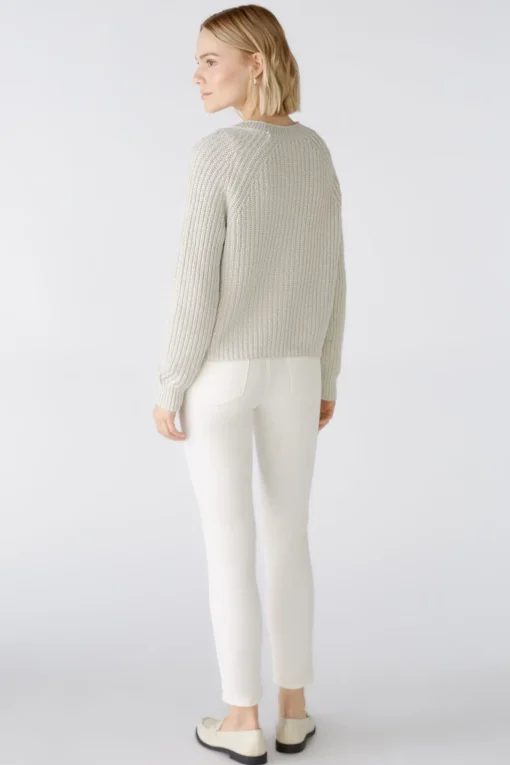 Damen Oui LAFONYA Strickjacke Baumwollmischung