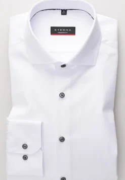 Herren Eterna Langarmhemd Modern Fit