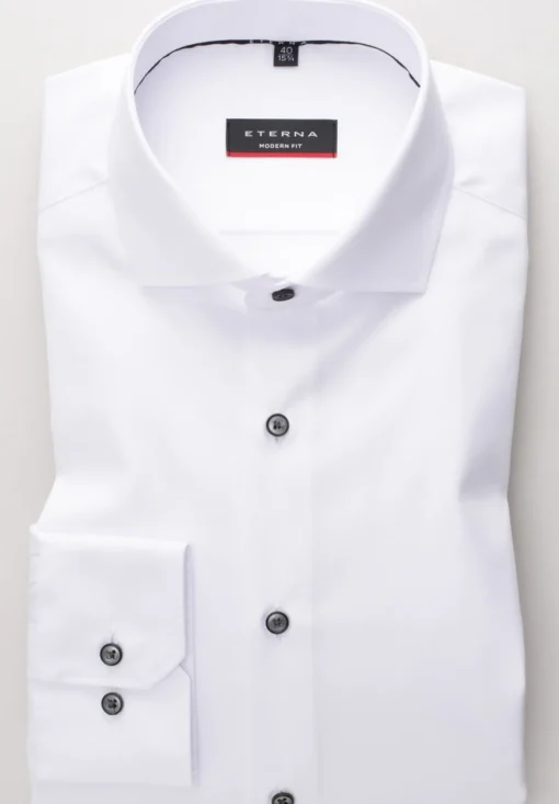 Herren Eterna Langarmhemd Modern Fit