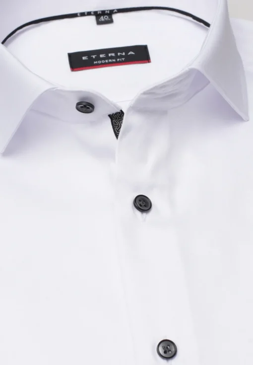 Herren Eterna Langarmhemd Modern Fit