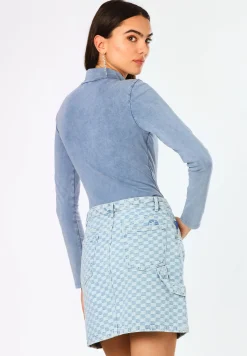 Damen Hugo Blue Langarmshirt