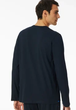 Herren Schiesser Langarmshirt Knopfleiste