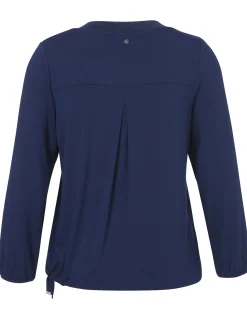 Damen Frapp Langarm-Shirt mit Geschmücktem Front-Motiv