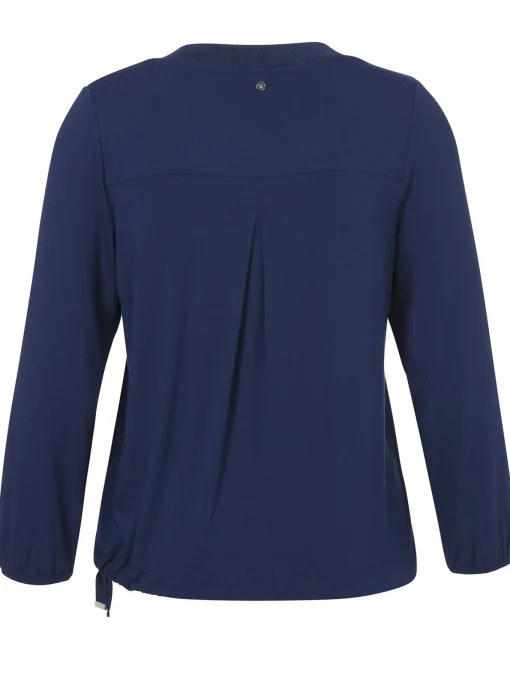 Damen Frapp Langarm-Shirt mit Geschmücktem Front-Motiv