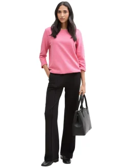 Damen Tom Tailor Langarmshirt mit Knopf Details