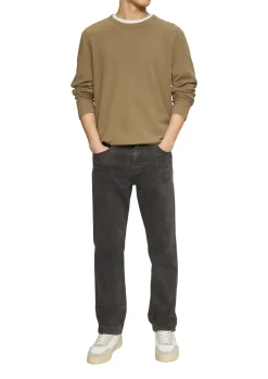 Herren s.Oliver Langarmshirt mit Waffelstruktur