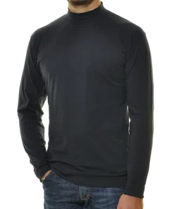 Herren Ragman Langarm-Shirt Stehkragen