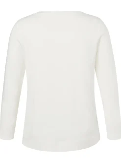 Damen Via Appia Due Langarmshirt U-Boot-Ausschnitt