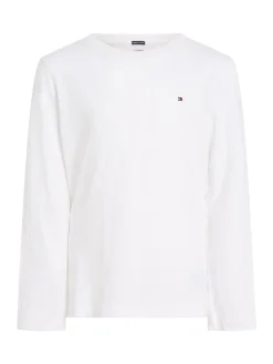 Kinder Tommy Hilfiger Langarm-T-Shirt aus Bio-Baumwolle