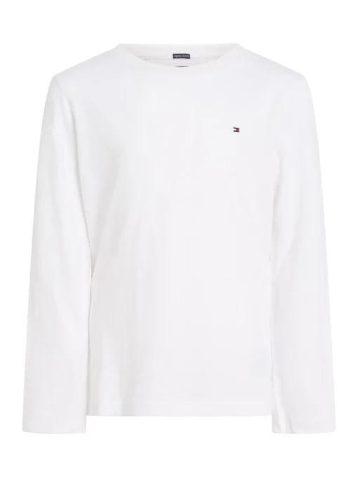 Kinder Tommy Hilfiger Langarm-T-Shirt aus Bio-Baumwolle