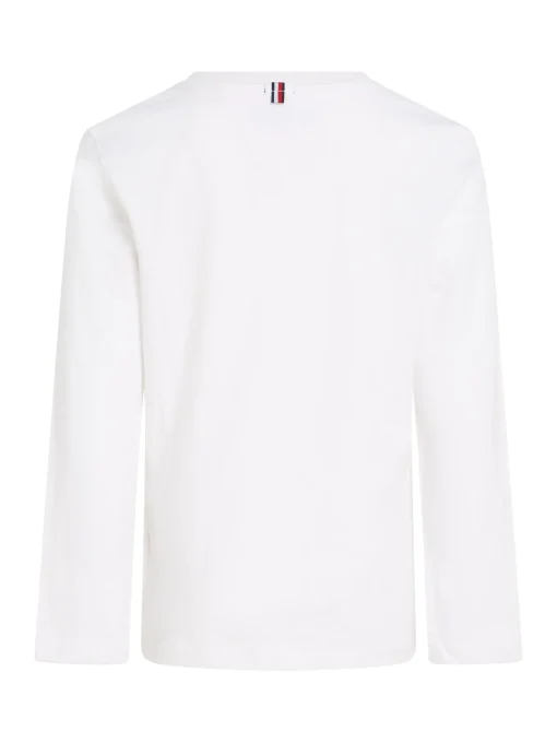 Kinder Tommy Hilfiger Langarm-T-Shirt aus Bio-Baumwolle