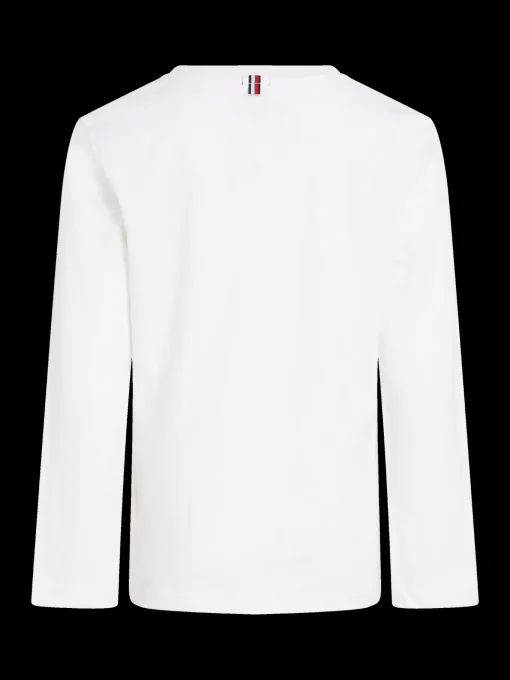 Kinder Tommy Hilfiger Langarm-T-Shirt aus Bio-Baumwolle