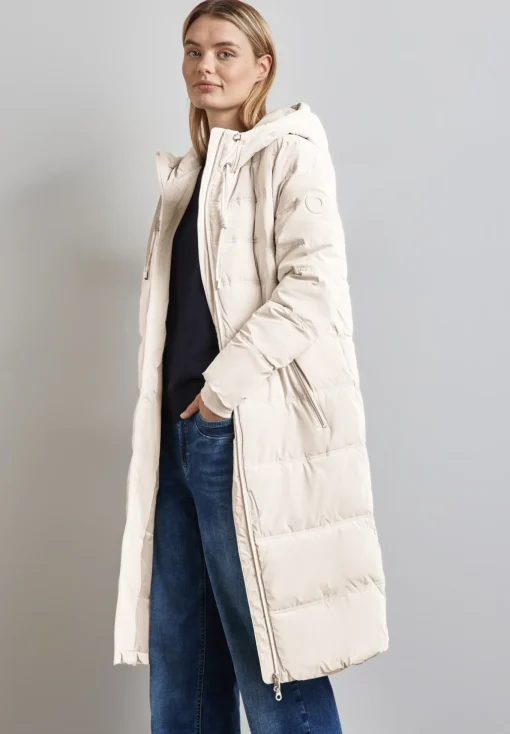 Damen Street One Lange Jacke mit Kapuze