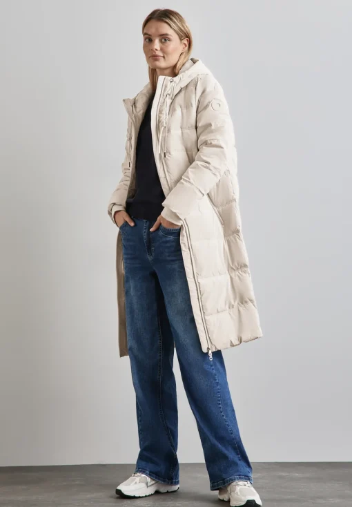 Damen Street One Lange Jacke mit Kapuze