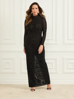 Damen Marciano by Guess Langes Strass-Kleid
