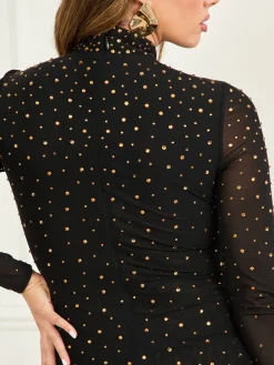 Damen Marciano by Guess Langes Strass-Kleid