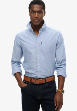 Herren Superdry Langärmeliges Essentials Oxfordhemd