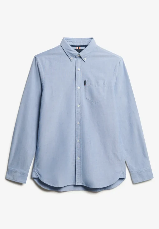 Herren Superdry Langärmeliges Essentials Oxfordhemd