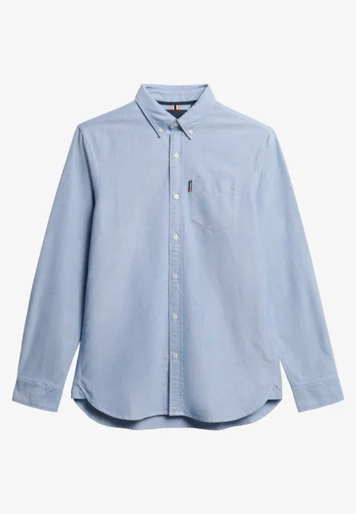 Herren Superdry Langärmeliges Essentials Oxfordhemd