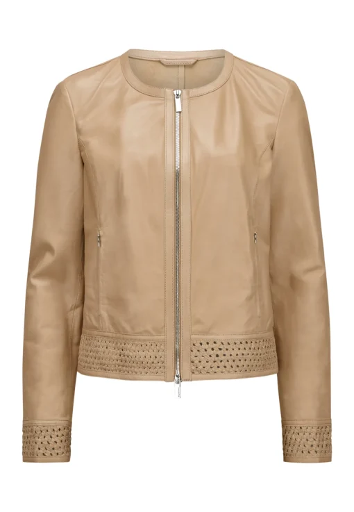 Damen Milestone Lederjacke