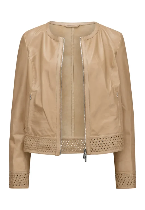 Damen Milestone Lederjacke