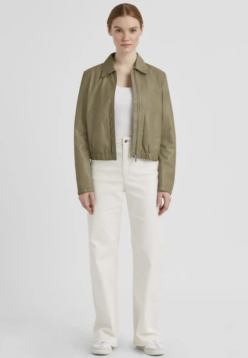 Damen Milestone Lederjacke