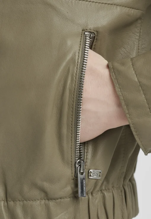 Damen Milestone Lederjacke