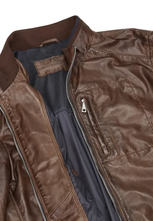 Herren Milestone Lederjacke
