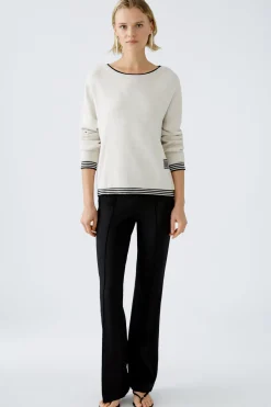 Damen Oui LEEZA Pullover reine Baumwolle
