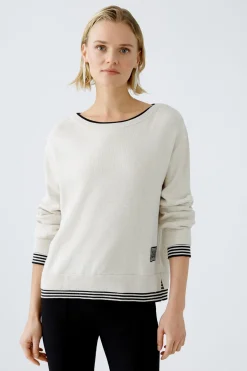 Damen Oui LEEZA Pullover reine Baumwolle
