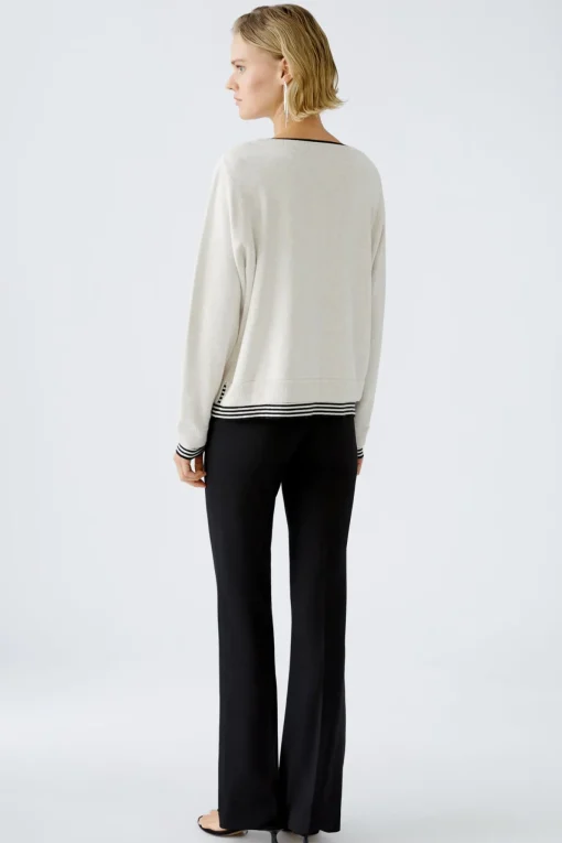 Damen Oui LEEZA Pullover reine Baumwolle