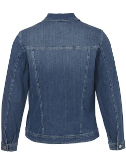 Damen Via Appia Due Leicht verwaschene Jeansjacke