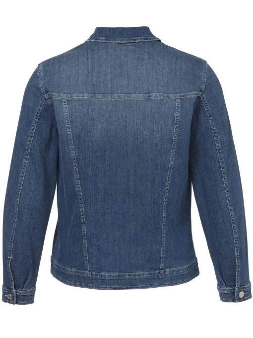 Damen Via Appia Due Leicht verwaschene Jeansjacke