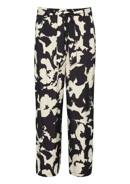 Damen Comma Leichte Hose im Relaxed Fit mit weitem Bein