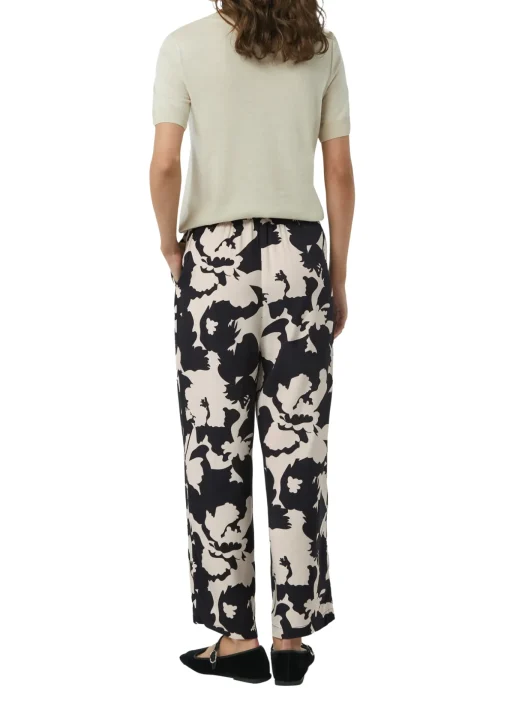 Damen Comma Leichte Hose im Relaxed Fit mit weitem Bein