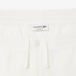 Herren Lacoste Leichte, strukturierte Shorts
