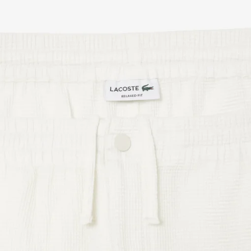 Herren Lacoste Leichte, strukturierte Shorts
