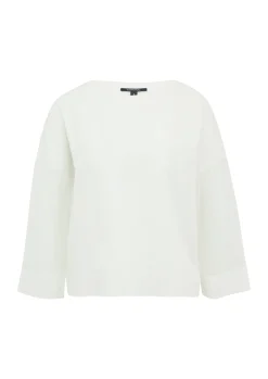 Damen Comma Leichtes Feinstrickshirt mit transparenten Ärmeln