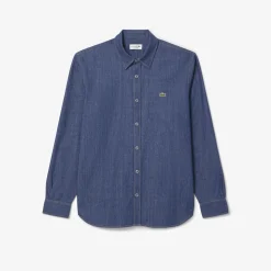 Herren Lacoste Leichtes Regular Fit-Jeanshemd