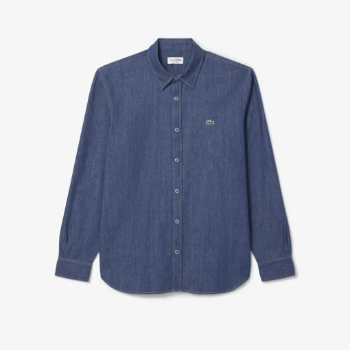 Herren Lacoste Leichtes Regular Fit-Jeanshemd